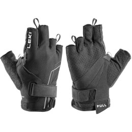 Handschuhe Leki Nordic Breeze Shark Short schwarz/weiß black-white