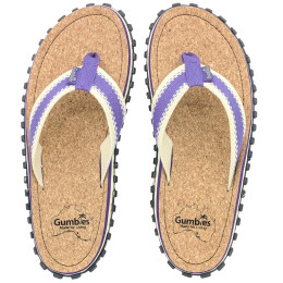 Flip-Flops Gumbies Corker Natural Cork - Purple lila