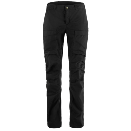 Damenhose Fjällräven Abisko Hybrid Trail Trousers W schwarz black