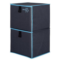 Campingschrank Bo-Camp Folding Cupboard 2 grau/blau Anthracite