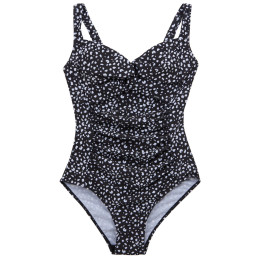 Damenbadeanzug Regatta Sakari Costume schwarz/weiß Black/White Polka Print