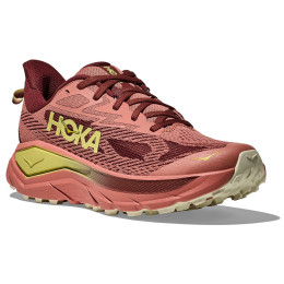 Damen Laufschuhe Hoka W Challenger 8 Wide rot Blush / Dark Cedar