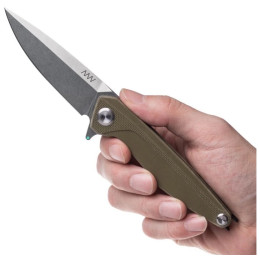 Klappmesser Acta non verba Z300 BB Stonewash/G10/Liner Lock grün olive