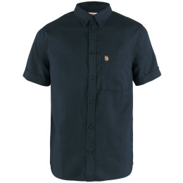 Herrenhemd Fjällräven Övik Travel Shirt SS M dunkelblau Dark Navy