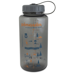 Flasche Pinguin Tritan Fat Bottle 1000 ml grau Grey