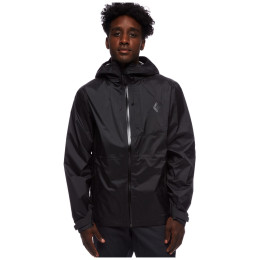 Herrenjacke Black Diamond Treeline Rain Shell schwarz black