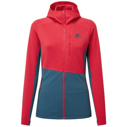 Damenjacke Mountain Equipment Durian Hooded Wmns Jacket rot/blau Capsicum/Majolica