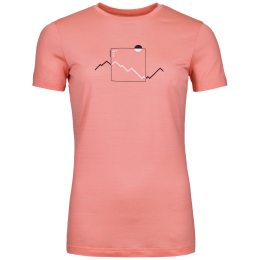 Damen-T-Shirt Ortovox 150 Cool Peak Focus Ts Women's rot Blossom
