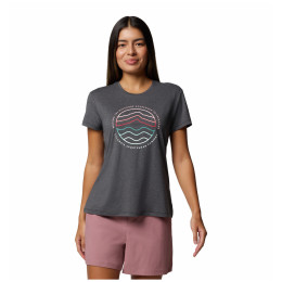 Damen-T-Shirt Columbia Sloan Ridge™ Graphic SS Tee schwarz Black, Find Your Trail