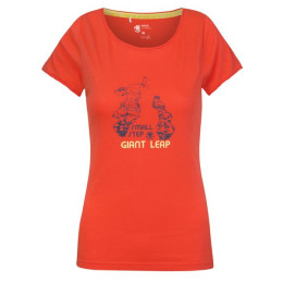 Damen-T-Shirt Rafiki Jay korallenfarbe hot coral
