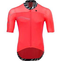 Herren Radtrikot Silvini Stelvio silber/rot RubyBlack