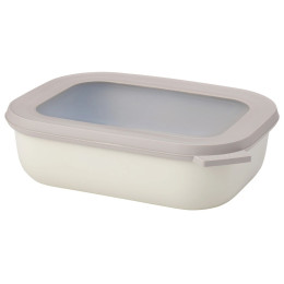 Schüssel Mepal Cirqula Rectangular 1000 ml weiß Nordic White