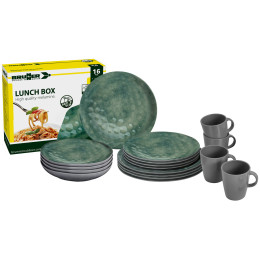 Essens-Set Brunner Lunch box Sea green grau/grün Sea Green