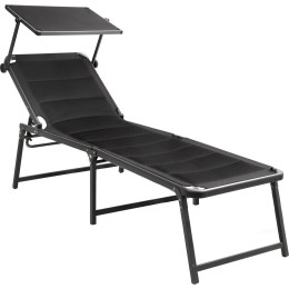 Campingliege Brunner Aravel 3D High Duna schwarz Black
