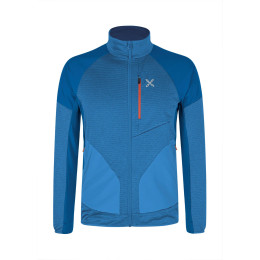 Herren-Sweatshirt Montura Thermal Grid 2 Maglia blau DEEP BLUE/ORANGE