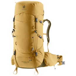 Damen Wanderrucksack Deuter Aircontact Core 45+10 SL hellbraun savanna-nori