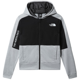 Damen-Sweatshirt The North Face Ma Full Zip Fleece 2022 grau/schwarz Tnflightgreyhthr/Tnfblack