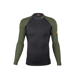 Herren-Funktionsshirt Hiko Symbio e. L/S Top grün/schwarz
