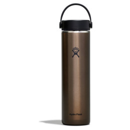 Thermokanne Hydro Flask Lightweight Wide Flex Cap 24 OZ (710ml) dunkelbraun obsidian