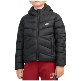Jungen-WInterjacke 4F Down Jacket M0913 Deep Black schwarz Deep Black