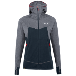 Sweatshirt Salewa Puez Hybrid Pl W Fz Hdy blau Navy Blazer Melange