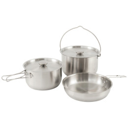 Geschirrset Outwell Supper Set L silber Silver