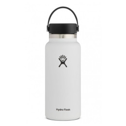 Thermoflasche Hydro Flask Wide Mouth 32 oz weiß White