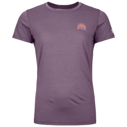 Damen-T-Shirt Ortovox 120 Cool Tec Mtn Stripe Ts W lila wild berry