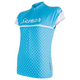 Damen-Radtrikot Sensor Cyklo Dots blau
