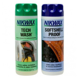Imprägnierung Nikwax Twin Tech Wash + Softshell Proof 2x300ml