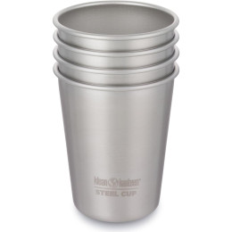 Set Edelstahl Trinkbecher Klean Kanteen Steel Cup 296 ml silber BrushedStainless