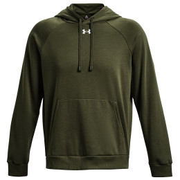 Herren-Sweatshirt Under Armour Rival Fleece Hoodie dunkelgrün Marine OD Green / / White
