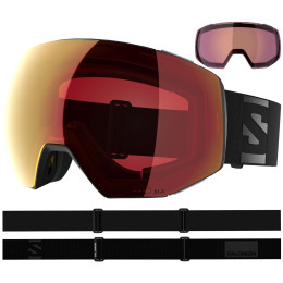 Skibrille Salomon Radium Prime Sigmaphoto +1Lens schwarz Black