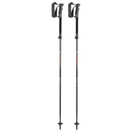 Trekkingstöcke Leki Legacy FX TA schwarz silvergray-bright red-black