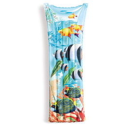 Aufblasbare Luftmatratze Intex Fashion Mats 59720EU blau/weiß CoralFish