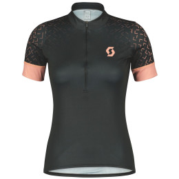 Damen-Radtrikot Scott W's Endurance 20 SS schwarz/rosa black/crystal pink
