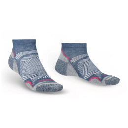 Damensocken Bridgedale Hike UL T2 CP Low Women's hellblau dark denim/139