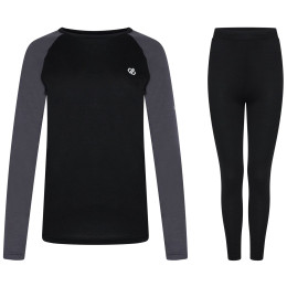Damen-Funktionsunterwäsche Dare 2b W Exchange IV Baselayer Set schwarz/grau Black/Ebony