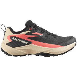 Damenschuhe Salomon Genesis Gore-Tex schwarz/beige Black / Tender Peach / Fusion Coral