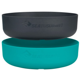 Schüssel-Set Sea to Summit DeltaLight Bowl Set 730 ml & 800 ml blau/schwarz Pacific Blue / Charcoal