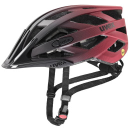 Fahrradhelm Uvex I-Vo Cc Mips rot/schwarz Black-Red