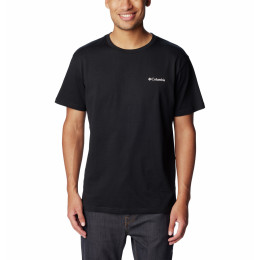 Herren-T-Shirt Columbia CSC Basic Logo Tee schwarz/grau Black, LC CSC Branded Graphic