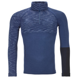 Herren-T-Shirt Ortovox Merino Competition Zip Neck M blau Nightblueblend