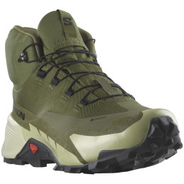 Wanderschuhe Salomon Cross Hike 2 Mid Gore-Tex grün Olive Night / Moss Gray / Black