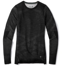 Damen-Funktionsshirt Smartwool W Intraknit Thermal Merino Bl Crew schwarz/weiß black-white
