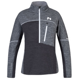 Damen-Sweatshirt Hannah Meda Hz grau/schwarz light gray mel (white)