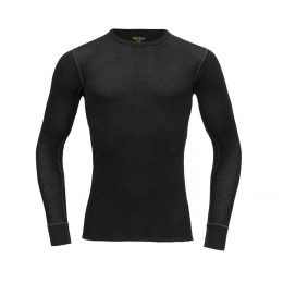 Herren-T-Shirt Devold Wool Mesh Man Shirt schwarz Caviar