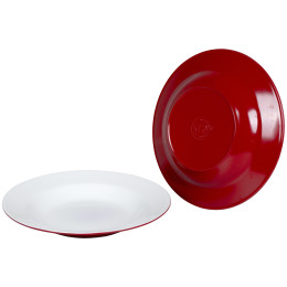 Teller-Set Bo-Camp Deep plate Two tone - 4Stk rot Red