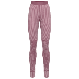 Damen-Leggings Kari Traa Smekker Baselayer Pants rosa plum