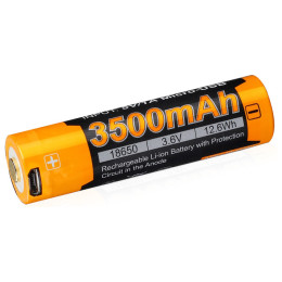 Wiederaufladbare Batterien Fenix 18650 3500 mAh USB Li-ion